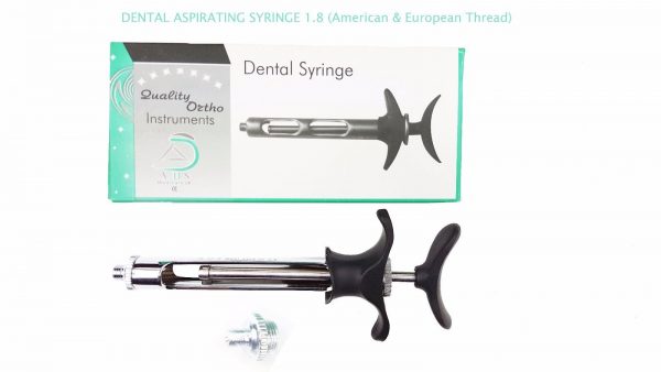 European & American Thread Dental Aspirating Syringe 1.8 ml-0